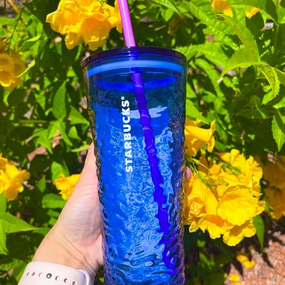 💙Brand new starbucks royal blue glass tumbler cup - Picture 5 of 5